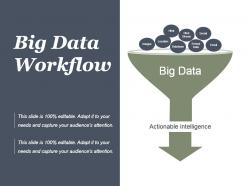 Big data workflow automation funnel powerpoint guide