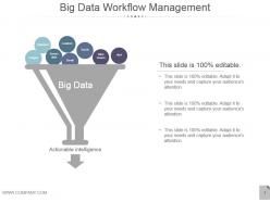 Big data workflow management presentation design