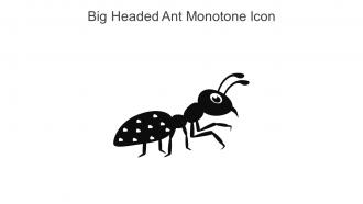 Big Headed Ant Monotone Icon In Powerpoint Pptx Png And Editable Eps Format