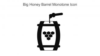 Big Honey Barrel Monotone Icon In Powerpoint Pptx Png And Editable Eps Format
