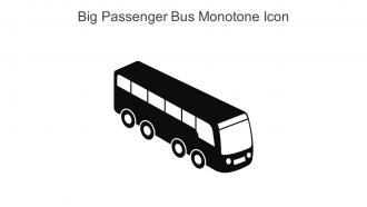 Big Passenger Bus Monotone Icon In Powerpoint Pptx Png And Editable Eps Format