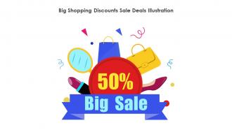 Big Shopping Discounts Sale Deals Illustration