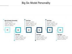 Big six model personality ppt powerpoint presentation model sample cpb