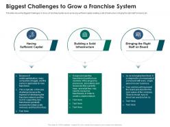 Biggest challenges to grow a franchise system strategies run new franchisee business