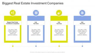 Biggest Real Estate Investment Companies In Powerpoint And Google Slides Cpb
