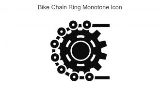 Bike Chain Ring Monotone Icon In Powerpoint Pptx Png And Editable Eps Format