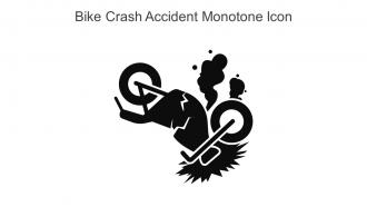 Bike Crash Accident Monotone Icon In Powerpoint Pptx Png And Editable Eps Format
