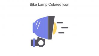 Bike Lamp Colored Icon In Powerpoint Pptx Png And Editable Eps Format