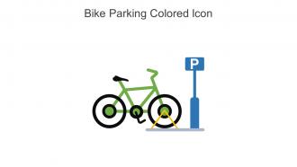 Bike Parking Colored Icon In Powerpoint Pptx Png And Editable Eps Format