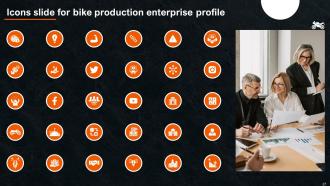 Bike Production Enterprise Profile Powerpoint Presentation Slides CP CD V Compatible Informative