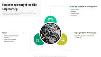 Bike Shop Business Plan Executive Summary Of The Bike Shop Start Up BP SS