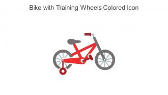 Bike With Training Wheels Colored Icon In Powerpoint Pptx Png And Editable Eps Format