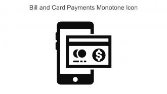 Bill And Card Payments Monotone Icon In Powerpoint Pptx Png And Editable Eps Format