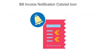 Bill Invoice Notification Colored Icon In Powerpoint Pptx Png And Editable Eps Format