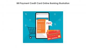 Bill Payment Credit Card Online Banking Illustration