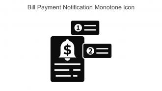 Bill Payment Notification Monotone Icon In Powerpoint Pptx Png And Editable Eps Format