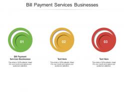 Bill payment services businesses ppt powerpoint presentation ideas topics cpb