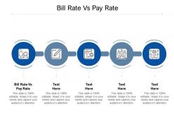 Bill rate vs pay rate ppt powerpoint presentation layouts template cpb