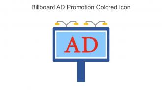 Billboard AD Promotion Colored Icon In Powerpoint Pptx Png And Editable Eps Format