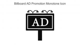 Billboard AD Promotion Monotone Icon In Powerpoint Pptx Png And Editable Eps Format