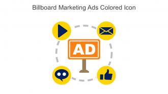 Billboard Marketing Ads Colored Icon In Powerpoint Pptx Png And Editable Eps Format