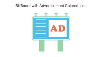 Billboard With Advertisement Colored Icon In Powerpoint Pptx Png And Editable Eps Format