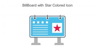 Billboard With Star Colored Icon In Powerpoint Pptx Png And Editable Eps Format