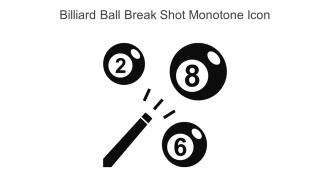 Billiard Ball Break Shot Monotone Icon In Powerpoint Pptx Png And Editable Eps Format