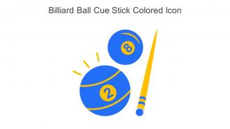 Billiard Ball Cue Stick Colored Icon In Powerpoint Pptx Png And Editable Eps Format