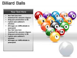 Billiard balls powerpoint presentation slides