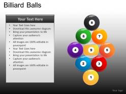 Billiard balls powerpoint presentation slides db