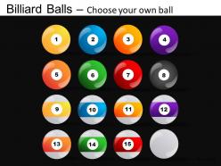 Billiard balls powerpoint presentation slides db