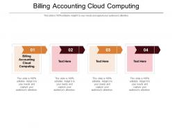 Billing accounting cloud computing ppt powerpoint presentation model inspiration cpb
