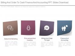 Billing and order to cash finance and accounting ppt slides download