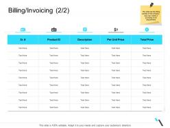 Billing invoicing description business operations management ppt download