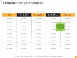 Billing invoicing sample business controlling ppt pictures