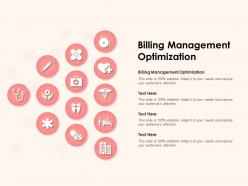Billing Management Optimization Ppt Powerpoint Presentation Infographics Aids
