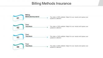 Billing methods insurance ppt powerpoint presentation model sample cpb