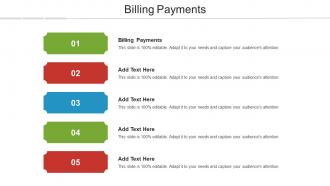 Billing Payments Ppt Powerpoint Presentation Model Influencers Cpb