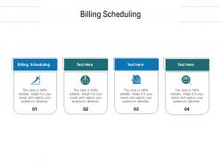 Billing scheduling ppt powerpoint presentation icon model cpb