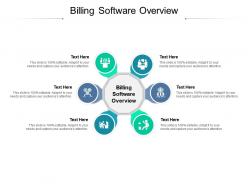 Billing software overview ppt powerpoint presentation gallery deck cpb