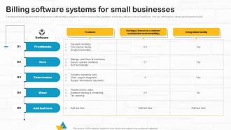 Billing Software Systems For Small Businesses Developing Utility Billing