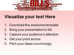 Bills business powerpoint backgrounds and templates 0111