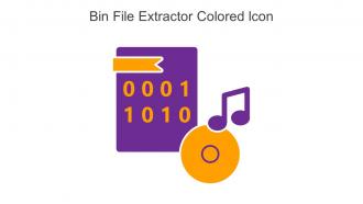 Bin File Extractor Colored Icon In Powerpoint Pptx Png And Editable Eps Format