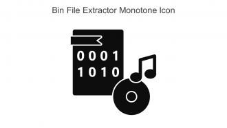 Bin File Extractor Monotone Icon In Powerpoint Pptx Png And Editable Eps Format