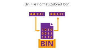 Bin File Format Colored Icon In Powerpoint Pptx Png And Editable Eps Format