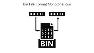 Bin File Format Monotone Icon In Powerpoint Pptx Png And Editable Eps Format