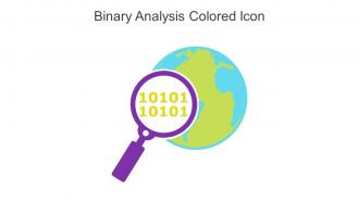 Binary Analysis Colored Icon In Powerpoint Pptx Png And Editable Eps Format