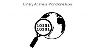 Binary Analysis Monotone Icon In Powerpoint Pptx Png And Editable Eps Format