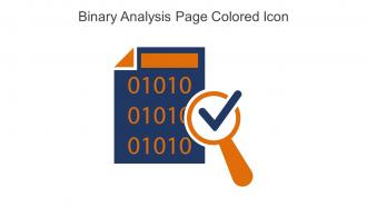 Binary Analysis Page Colored Icon In Powerpoint Pptx Png And Editable Eps Format